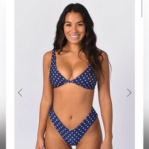 Skatie Penny Swim Top - Windsor (color) polka dot